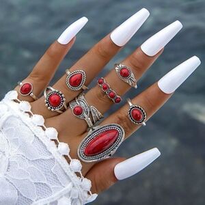 3for$20 HUGE DEAL! 8pcs/set Creative  one size ring set